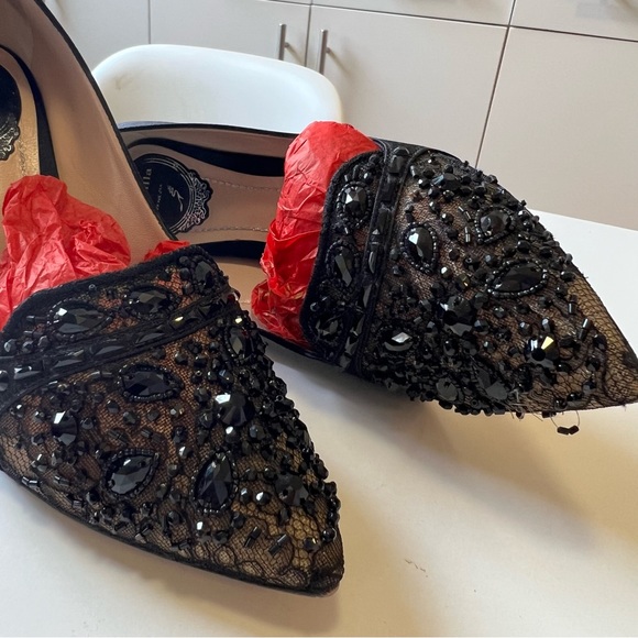 Rene Caovilla Black & tan heels - Picture 7 of 14